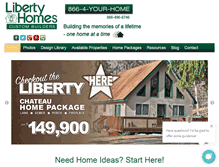 Tablet Screenshot of libertyhomespa.com